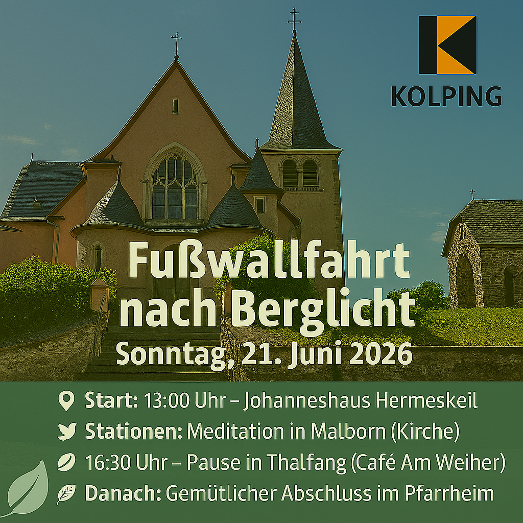 Flyer zur Fußwallfahrt