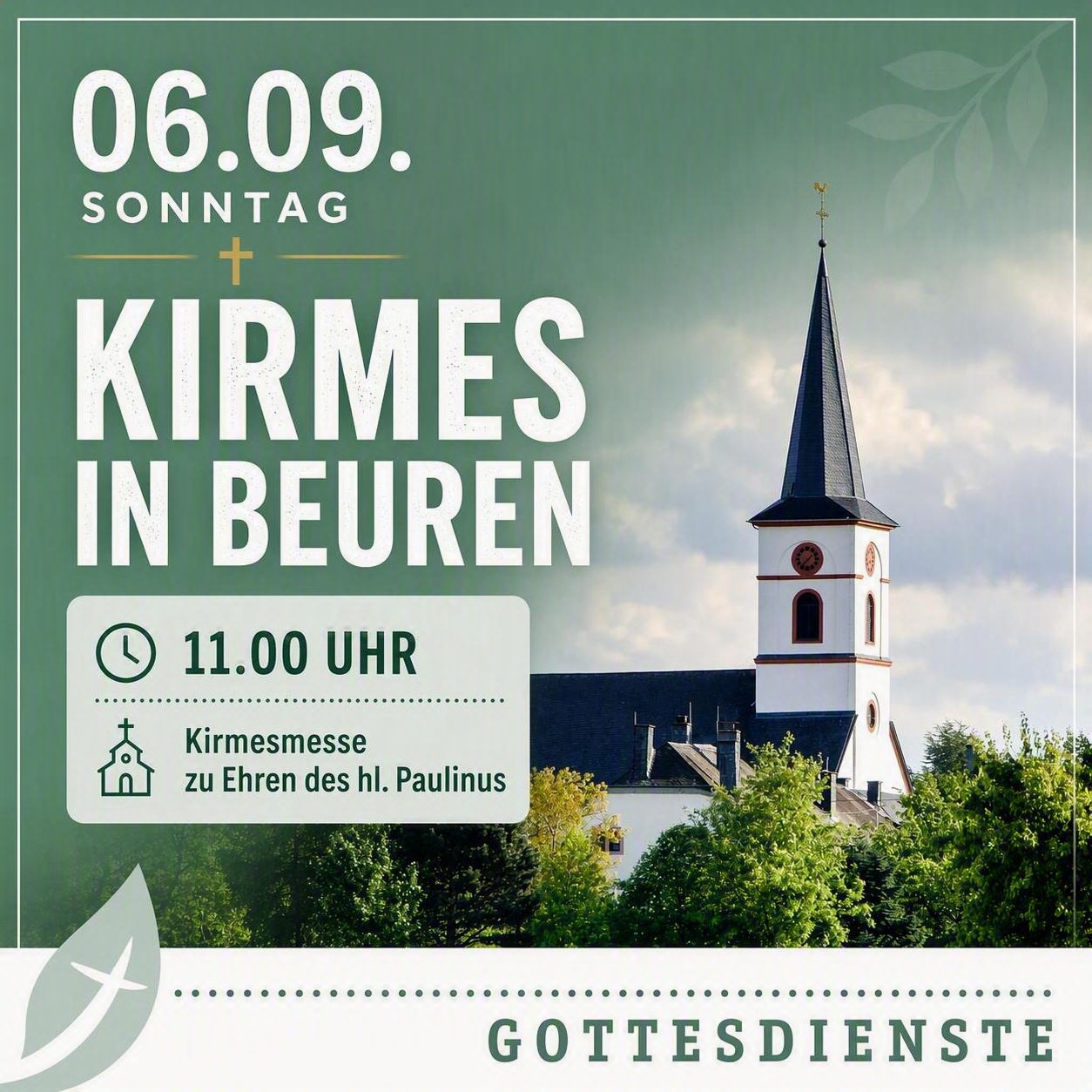 Flyer Kirmes Beuren