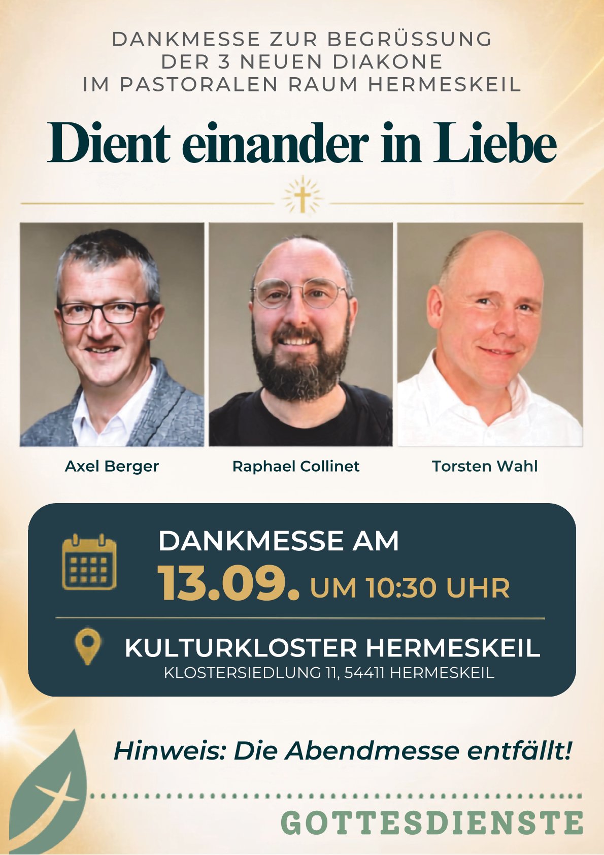 Plakat Diakonenweihe
