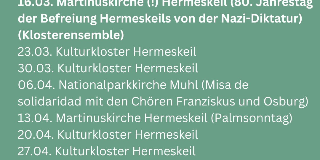 Besondere Gottesdienste