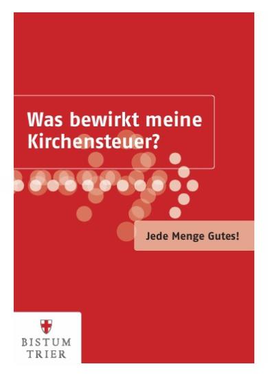 Broschüre Was bewirkt meine Kirchensteuer?