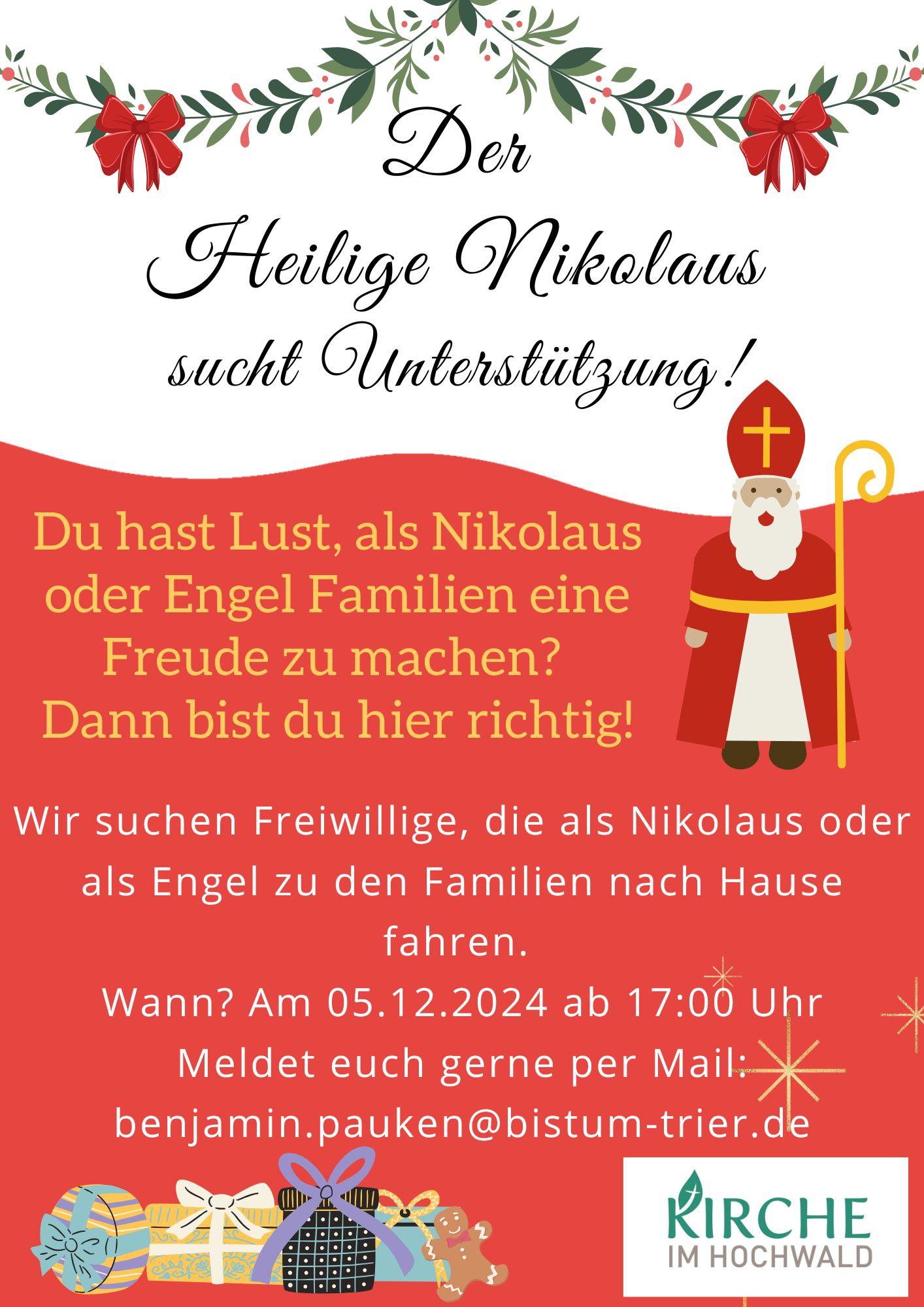 Plakat Nikolaus gesucht